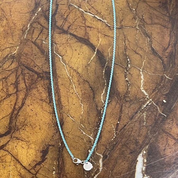 TIFFANY & CO "SPARKLER" BLUE ENAMEL COATED SILVER CHAIN/NECKLACE 100% AUTHENTIC - Picture 10 of 16